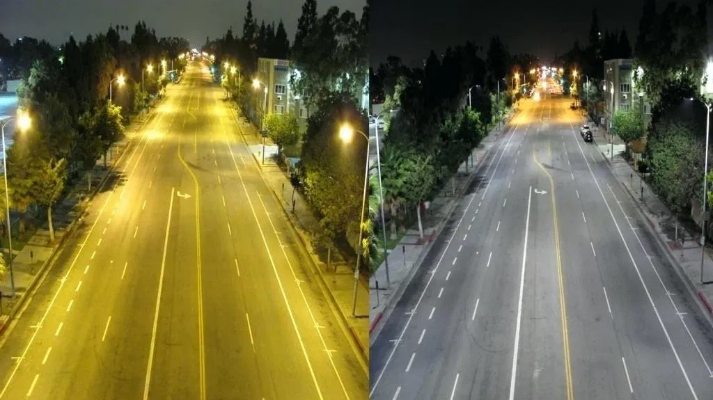 Fig.4 Light Color and Color Rendering of LED Street Lights and Metal Halide Fig.4 Light Color and Color Rendering of LED Street Lights and Metal Halide