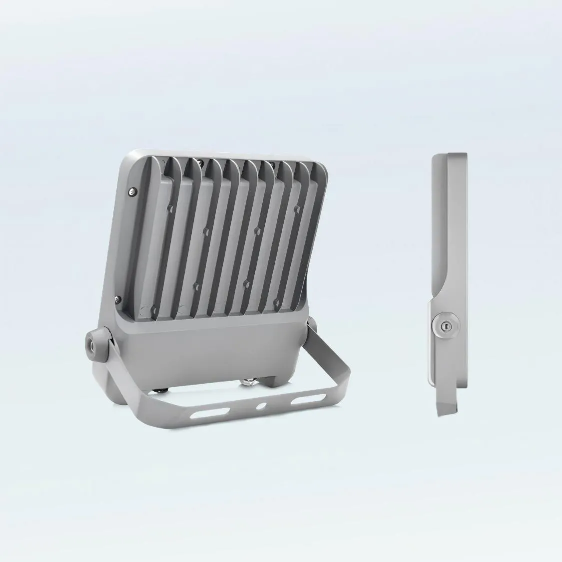 Ultra-thin Design of Yahualighting's Industrial Outdoor LED Floodlight IP66.webp